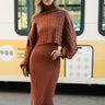 Turtleneck Knitted Dress Set Two Piece Sets Kate Hewko 