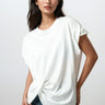 Twist Front Draped Tee Tees Kate Hewko 