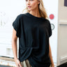 Twist Front Draped Tee Tees Kate Hewko 