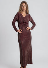 Twist Front Rhinestone Maxi Dress Dresses Kate Hewko 
