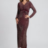 Twist Front Rhinestone Maxi Dress Dresses Kate Hewko 