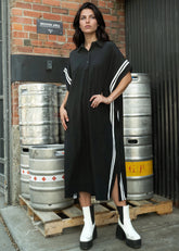 Varsity Stripe Polo Dress Dresses Kate Hewko 