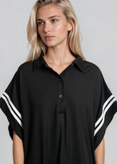 Varsity Stripe Polo Dress Dresses Kate Hewko 