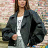 Vegan Leather Bow Jacket Outerwear Kate Hewko 