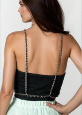 Vegan Leather Braided Harness Chain Belt Belts Kate Hewko 