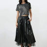 Vegan Leather Tulle Skirt Skirts Kate Hewko 