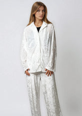 Velour Button Up Pant Set Two Piece Sets Kate Hewko 