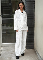 Velour Button Up Pant Set Two Piece Sets Kate Hewko 