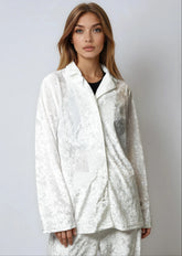 Velour Button Up Pant Set Two Piece Sets Kate Hewko 