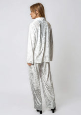 Velour Button Up Pant Set Two Piece Sets Kate Hewko 