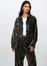 Velvet Maze Sequin Pant Set Two Piece Sets Kate Hewko 