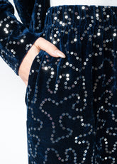 Velvet Maze Sequin Pant Set Two Piece Sets Kate Hewko 