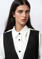 Vest Overlay Dress Shirt Blouses Kate Hewko 