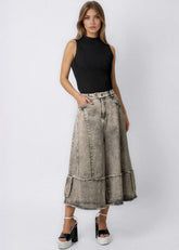 Wide Leg Washed Denim Jeans Pants Kate Hewko 