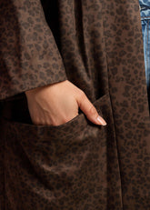 Wide Sleeve Leopard Print Kimono Layering Pieces Kate Hewko 