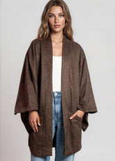 Wide Sleeve Leopard Print Kimono Layering Pieces Kate Hewko 