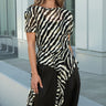 Zebra Side Tie Asymmetrical Blouse Blouses Kate Hewko Zebra S 