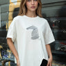 Zebra Stitch Asymmetric Tee Tees Kate Hewko 