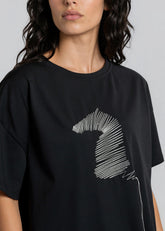 Zebra Stitch Asymmetric Tee Tees Kate Hewko 