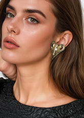 Zipper Heart Clasp Earrings Earrings Kate Hewko 