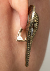 Zipper Heart Clasp Earrings Earrings Kate Hewko 