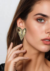 Zipper Heart Clasp Earrings Earrings Kate Hewko 