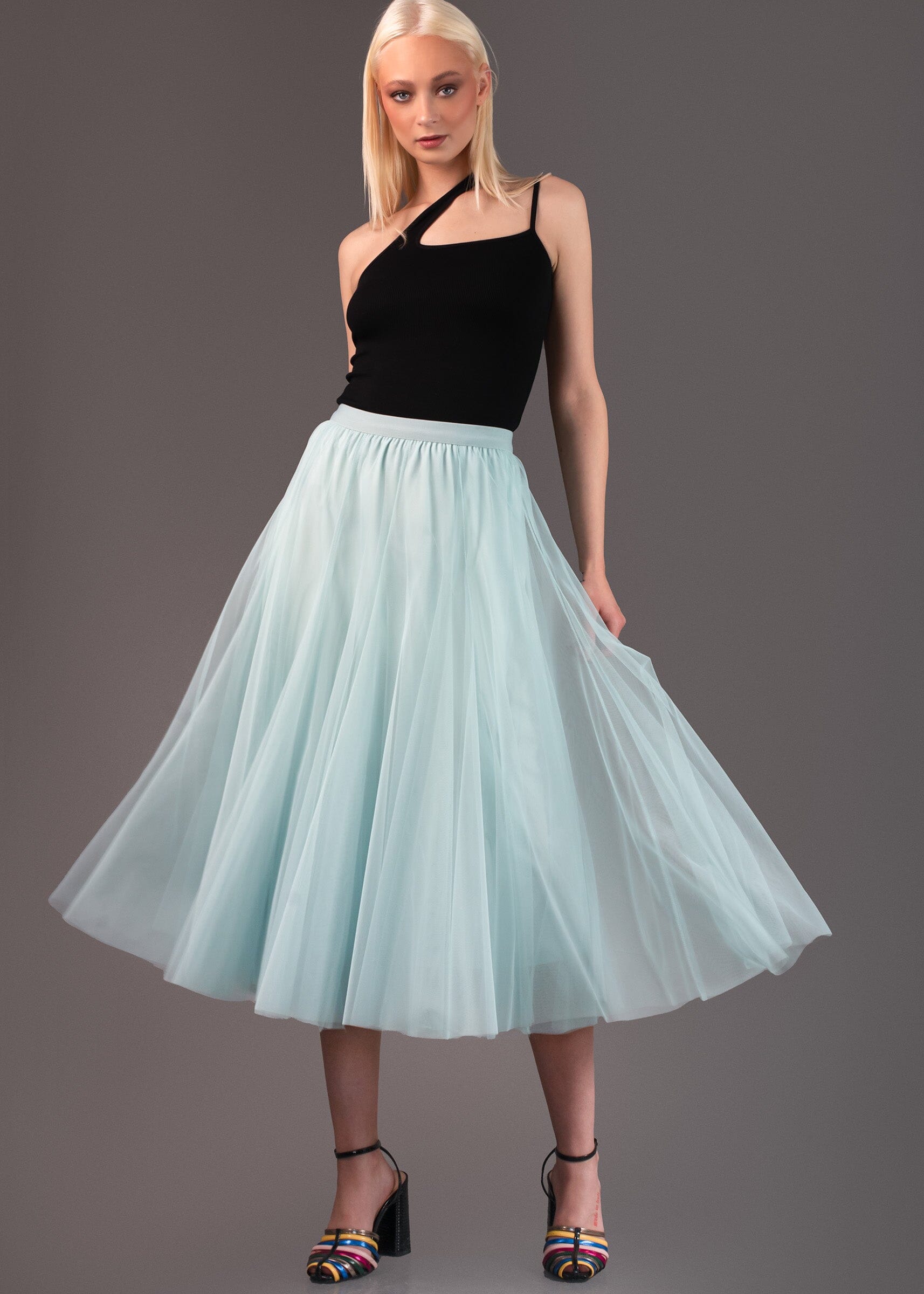 A-Line Tulle Skirt Skirts Kate Hewko Seafoam One Size 