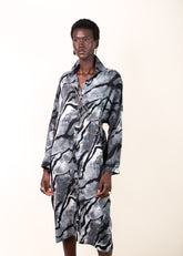 Abstract Zebra Button Up Layering Pieces Kate Hewko 