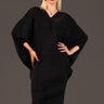 Batwing Sleeve Glam Dress Dresses Kate Hewko Black One Size 