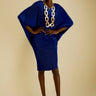 Batwing Sleeve Glam Dress Dresses Kate Hewko Blue 