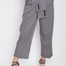 Blazer Sleeve Tie Trouser Pants Kate Hewko Grey XXS 