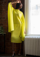 Cape Sleeve Bodycon Dress Dresses Kate Hewko Yellow S 