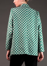 Checkered Double Breasted Blazer Blazers Kate Hewko 