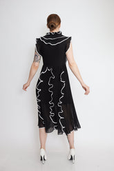 Collared Ruffle Dress Dresses Kate Hewko 