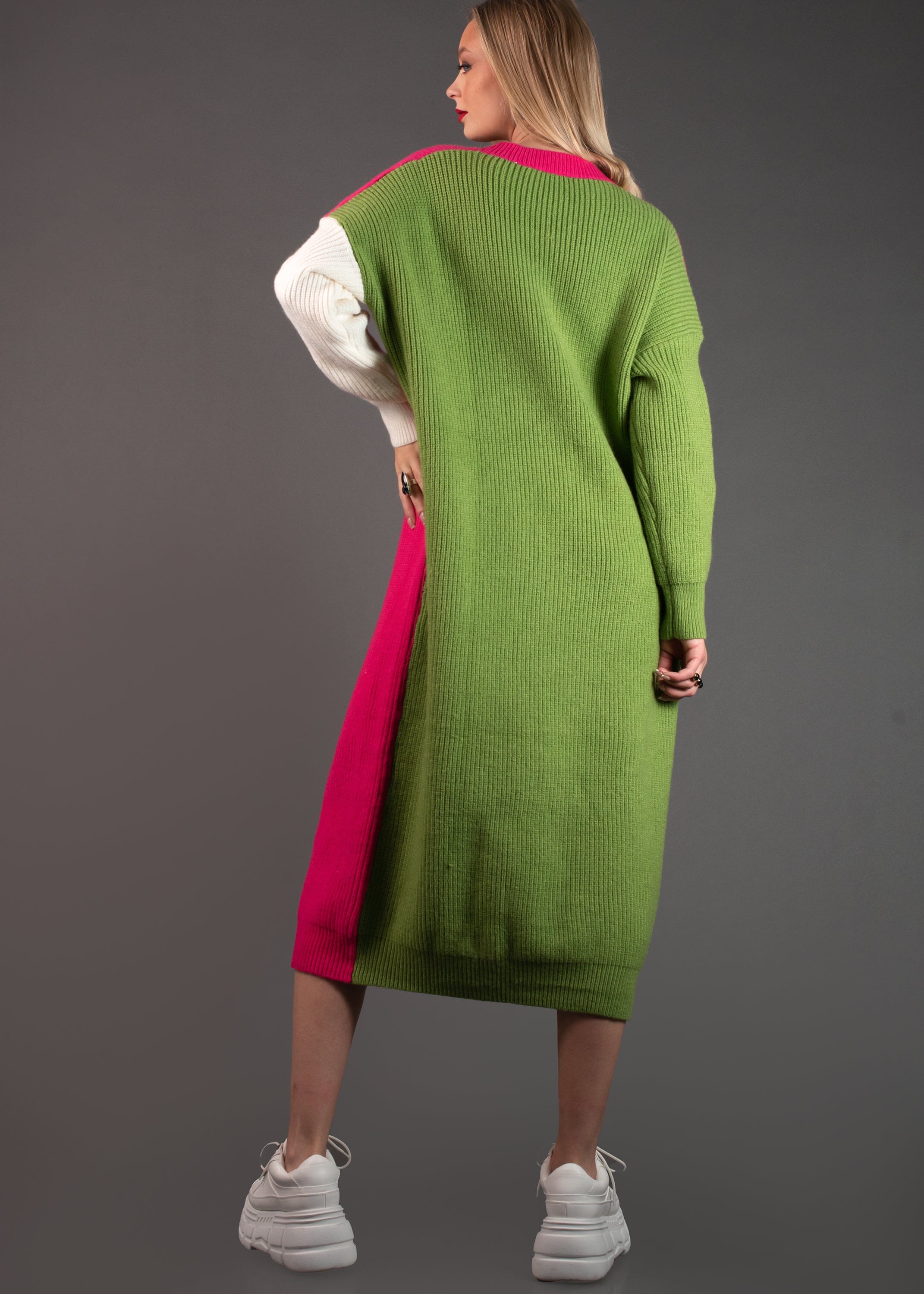 Color Block Sweater Dress Dresses Kate Hewko 
