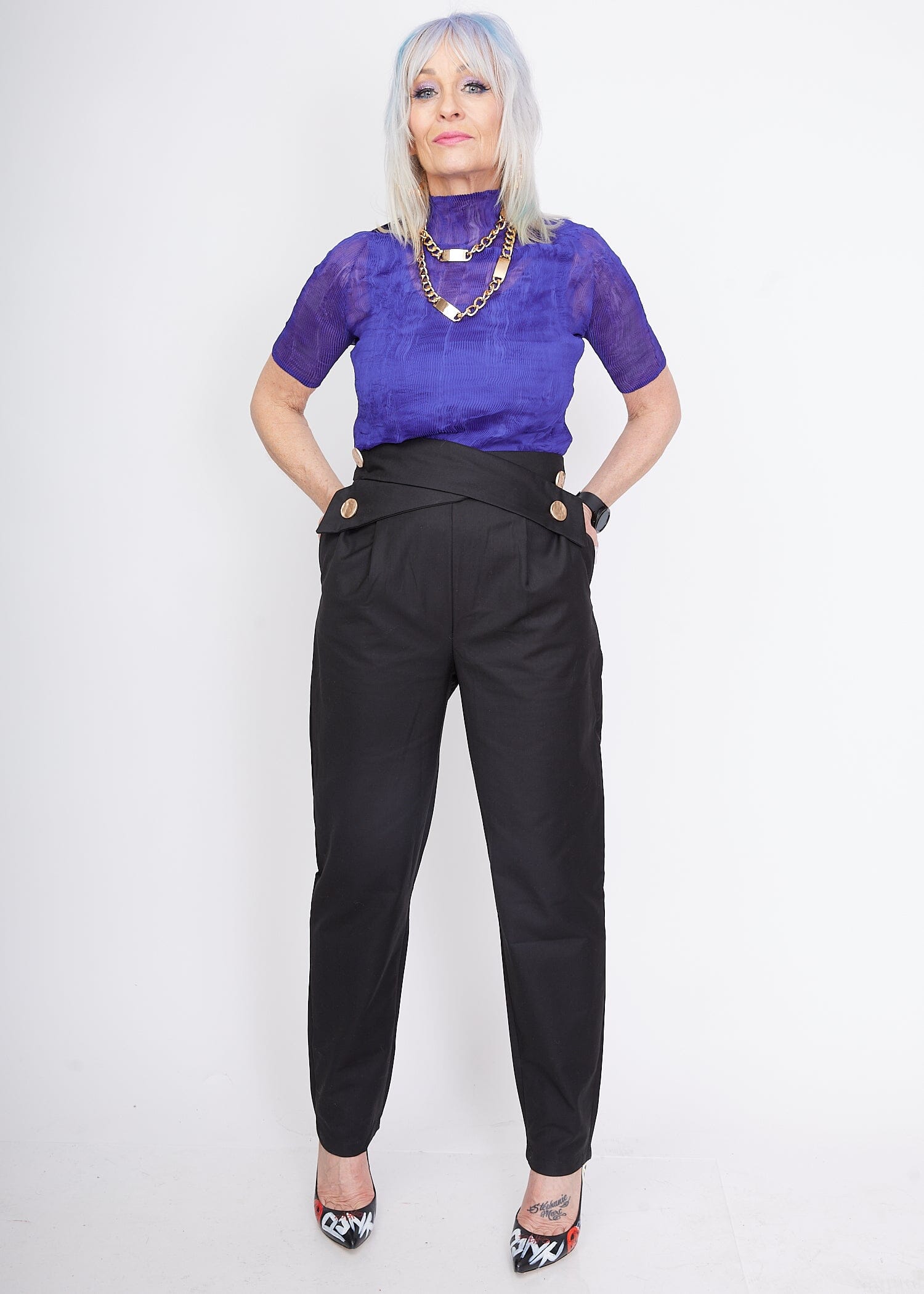 Cross Front Trousers Pants Kate Hewko 