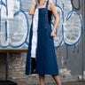 Denim Contrast Overall Dress Dresses Kate Hewko Light Denim One Size 