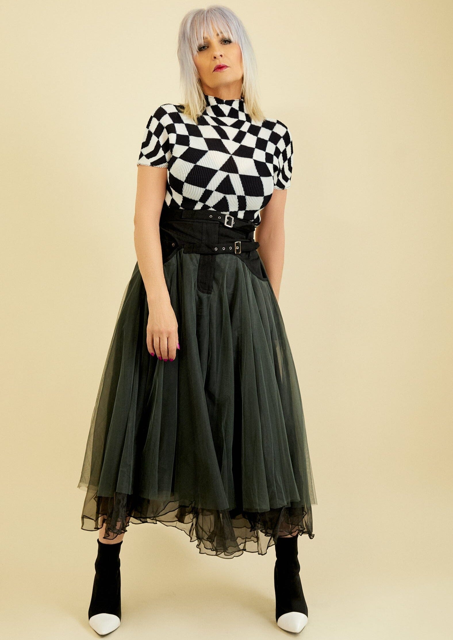 Denim + Tulle Skirt Skirts Kate Hewko 