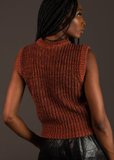 Distressed Draped Chain Sweater Vest Sweaters Kate Hewko 