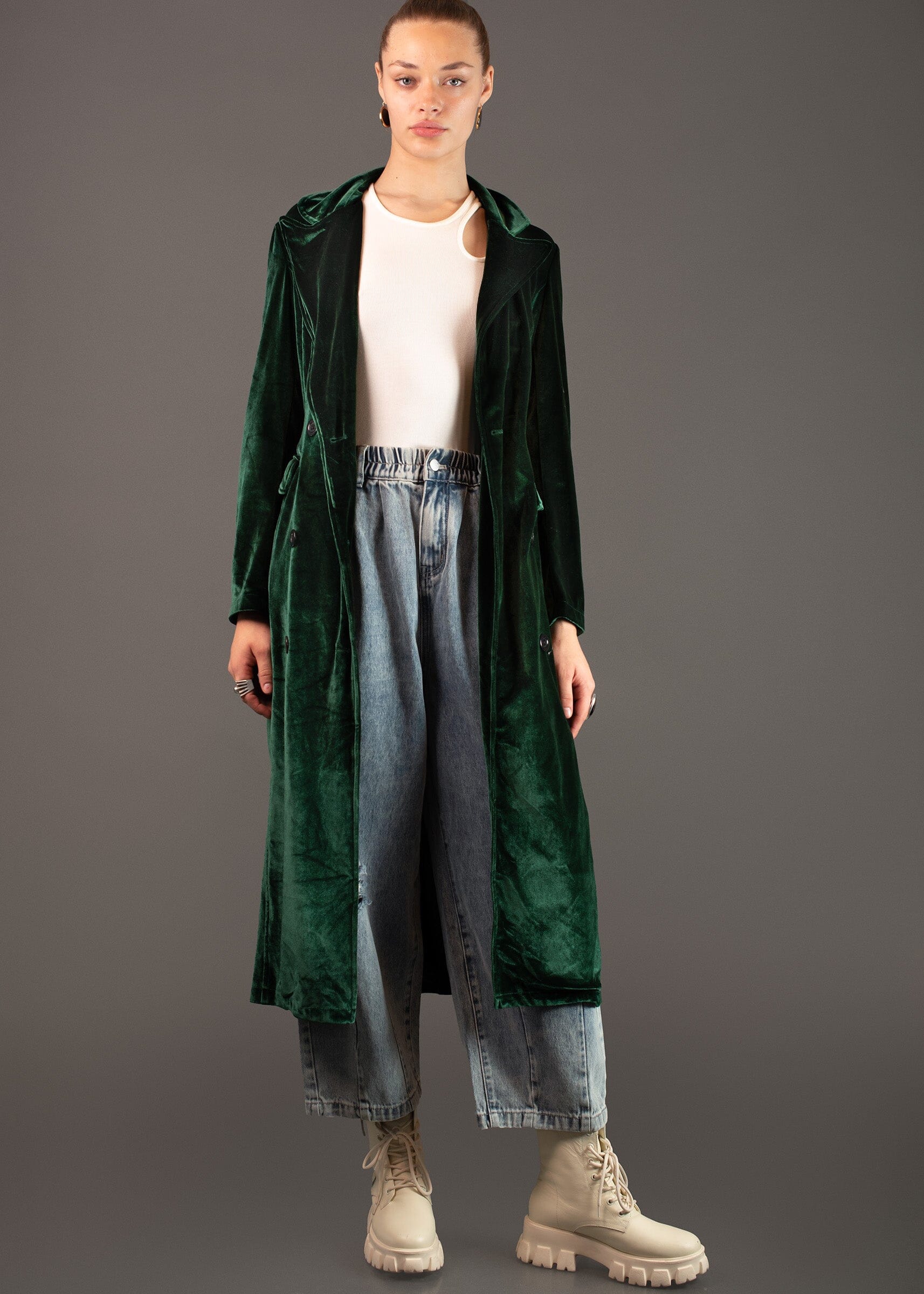 Double Breasted Velvet Duster Layering Pieces Kate Hewko 