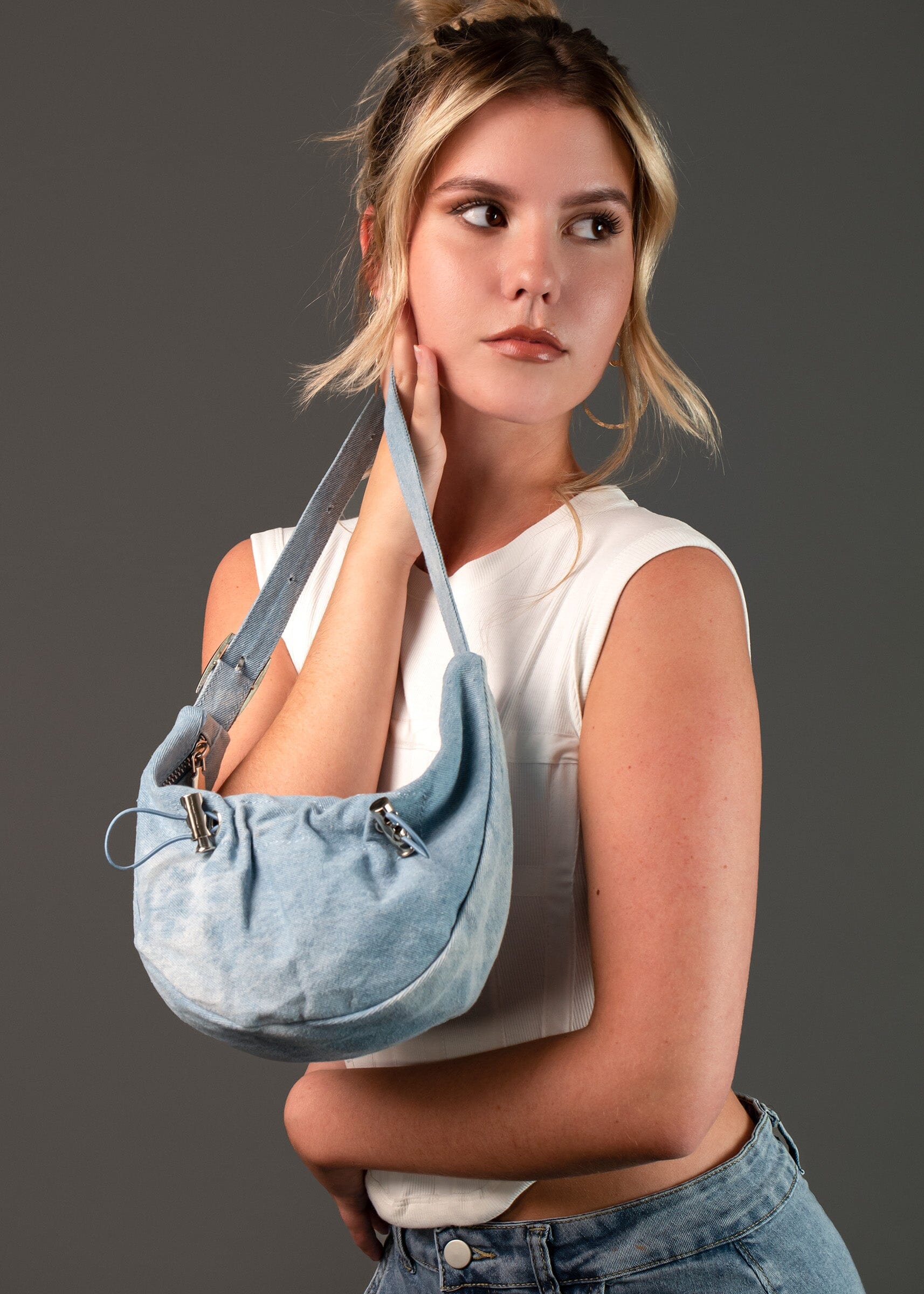 Drawstring Fanny Shoulder Bag Accessories Kate Hewko 