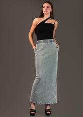 Faux Denim Sweatshirt Set Two Piece Sets Kate Hewko 