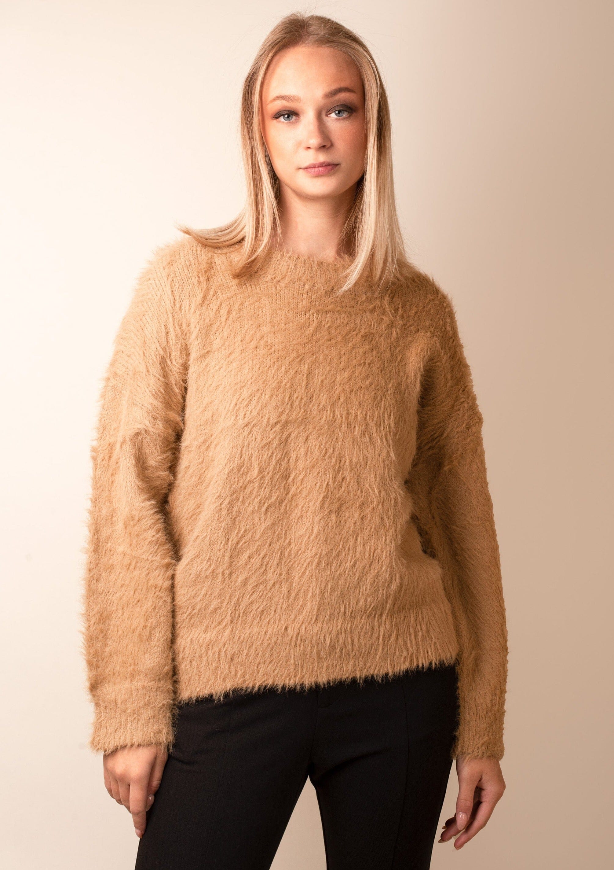 Faux Mohair Sweater Sweaters Kate Hewko One Size Khaki 