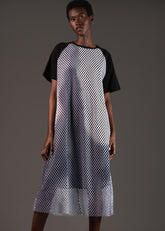 Fishnet Overlay Tee Dress Dresses Kate Hewko Black One Size 