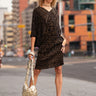 Gold Threaded Glam Dress Dresses Kate Hewko One Size Black 