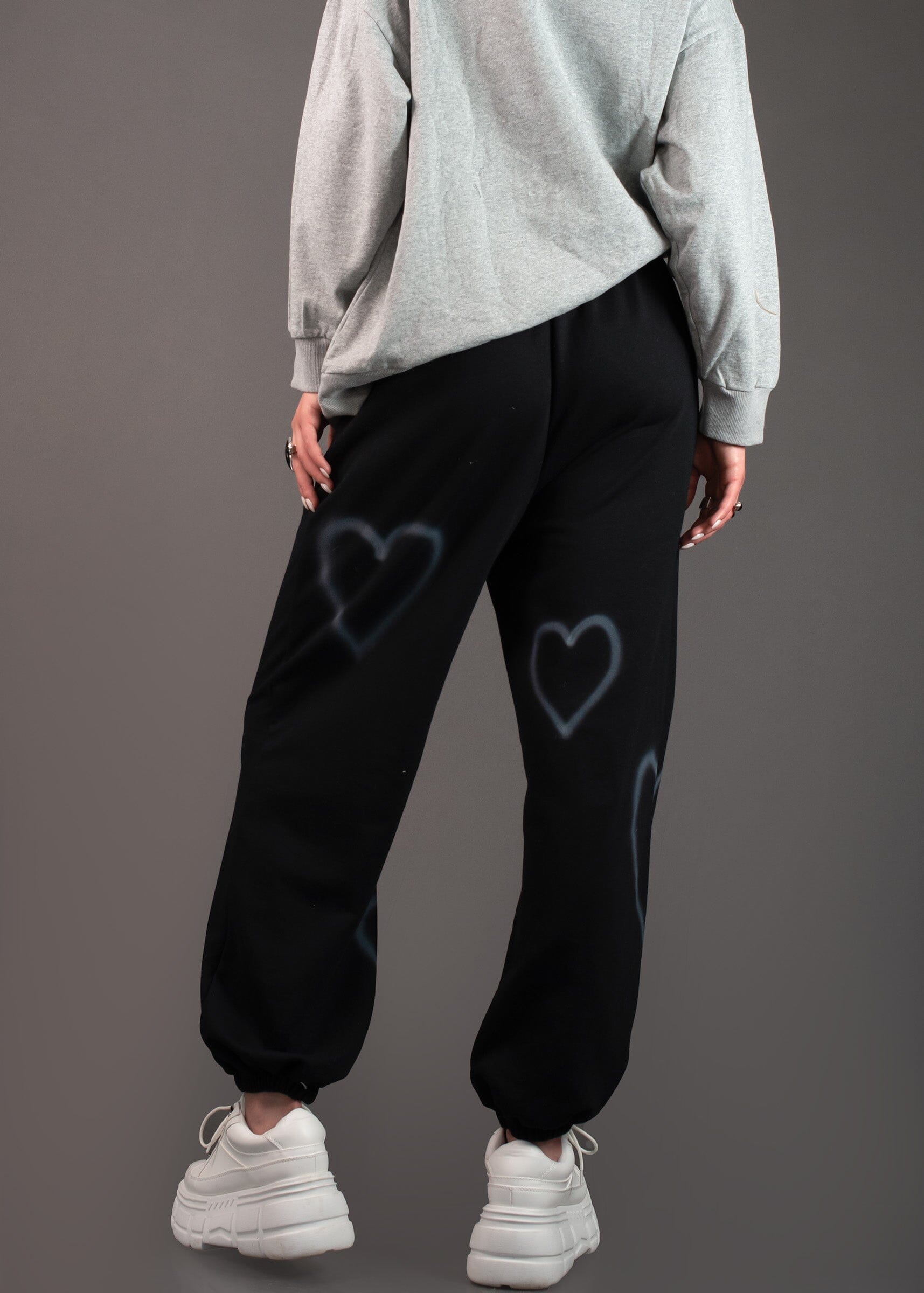 Graffiti Heart Sweatpants Pants Kate Hewko 