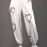 Graffiti Heart Sweatpants Pants Kate Hewko White One Size 