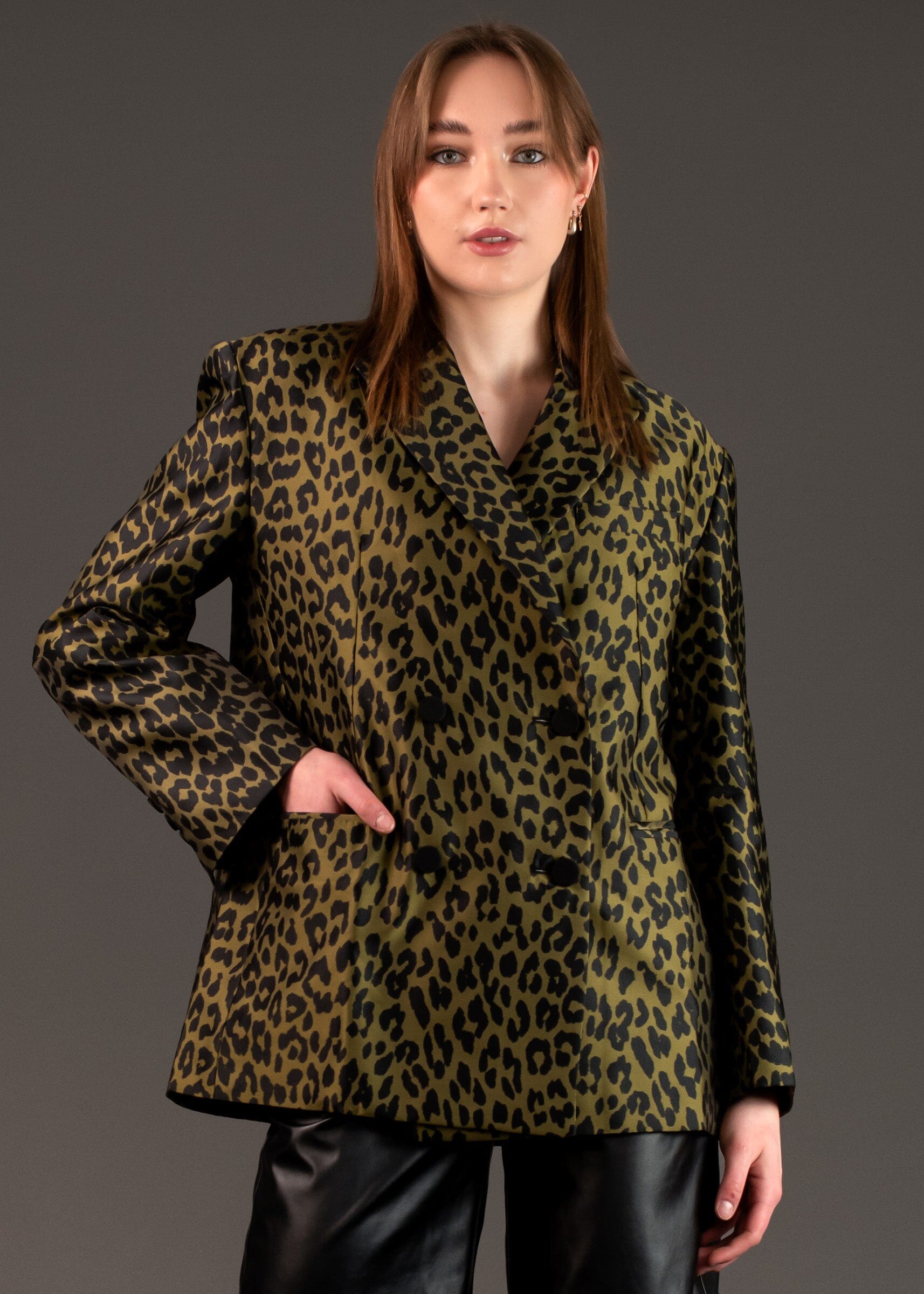 Green Leopard Blazer Blazers Kate Hewko 