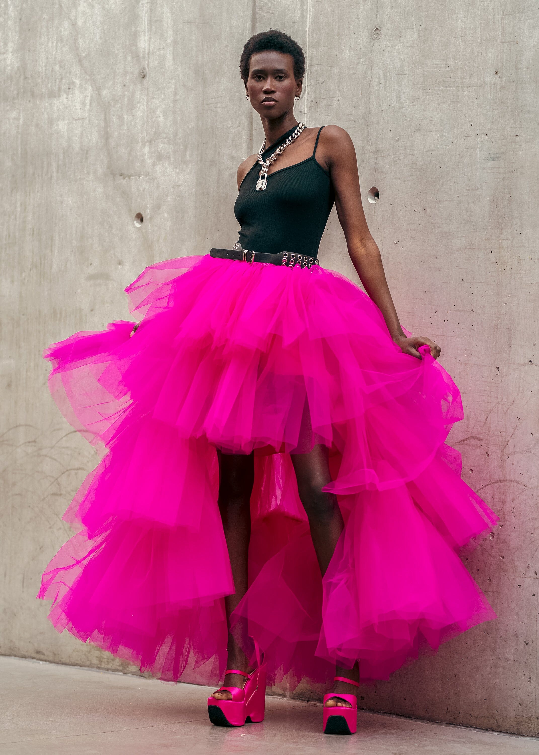 High Low Tiered Tulle Skirt Kate Hewko