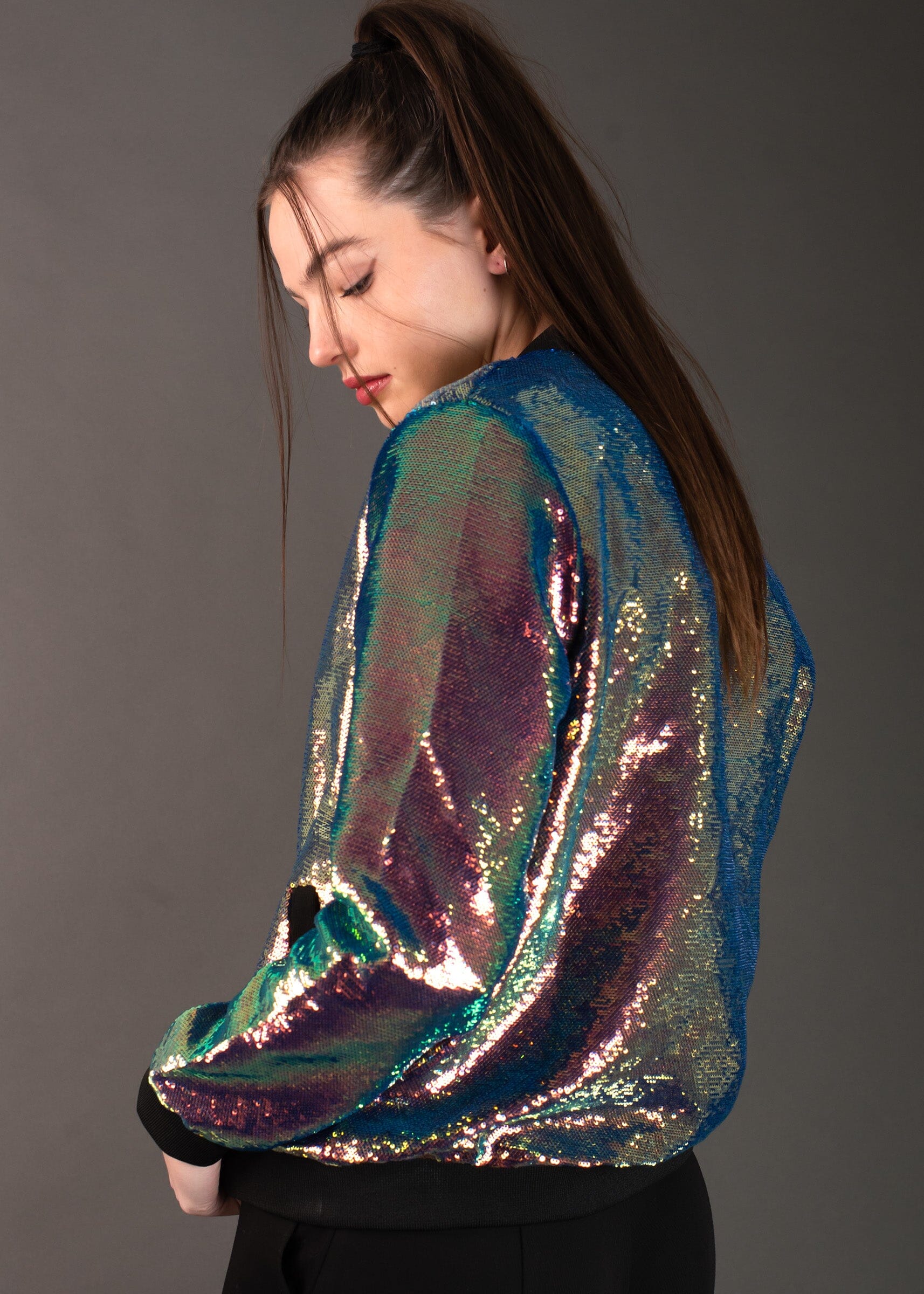 Iridescent Sequin Bomber Kate Hewko - Main Image